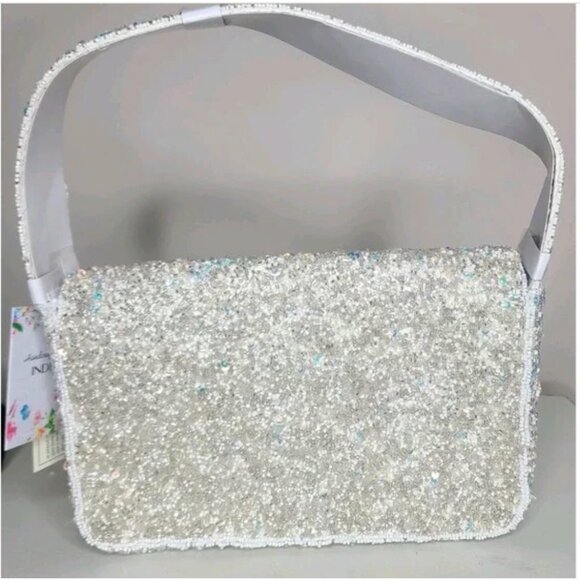 Handcrafted In India Viral TikTok Christmas Santa Beaded Bag Holiday RARE NWT - Picture 4 of 4